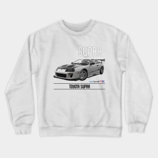 Supra Time Attack White Carbon Crewneck Sweatshirt